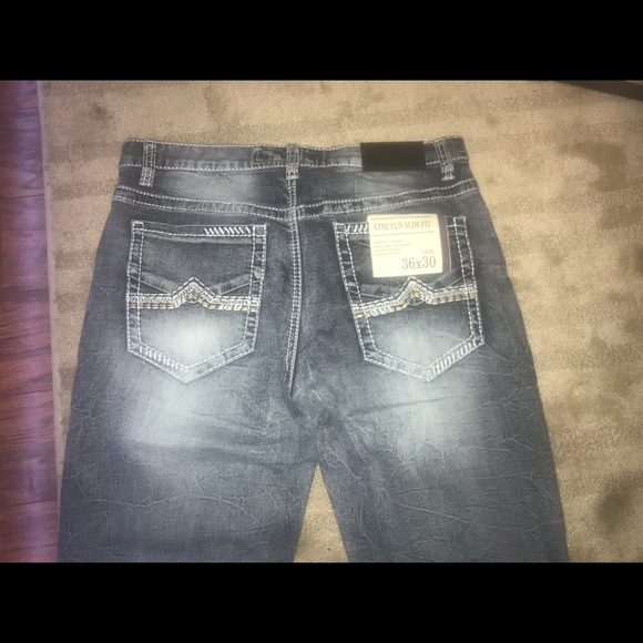 True Luck Mildly Acid Washed Jeans, BRAND NEW, never worn! - Picture 8 of 9